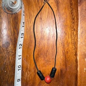 Red & black necklace